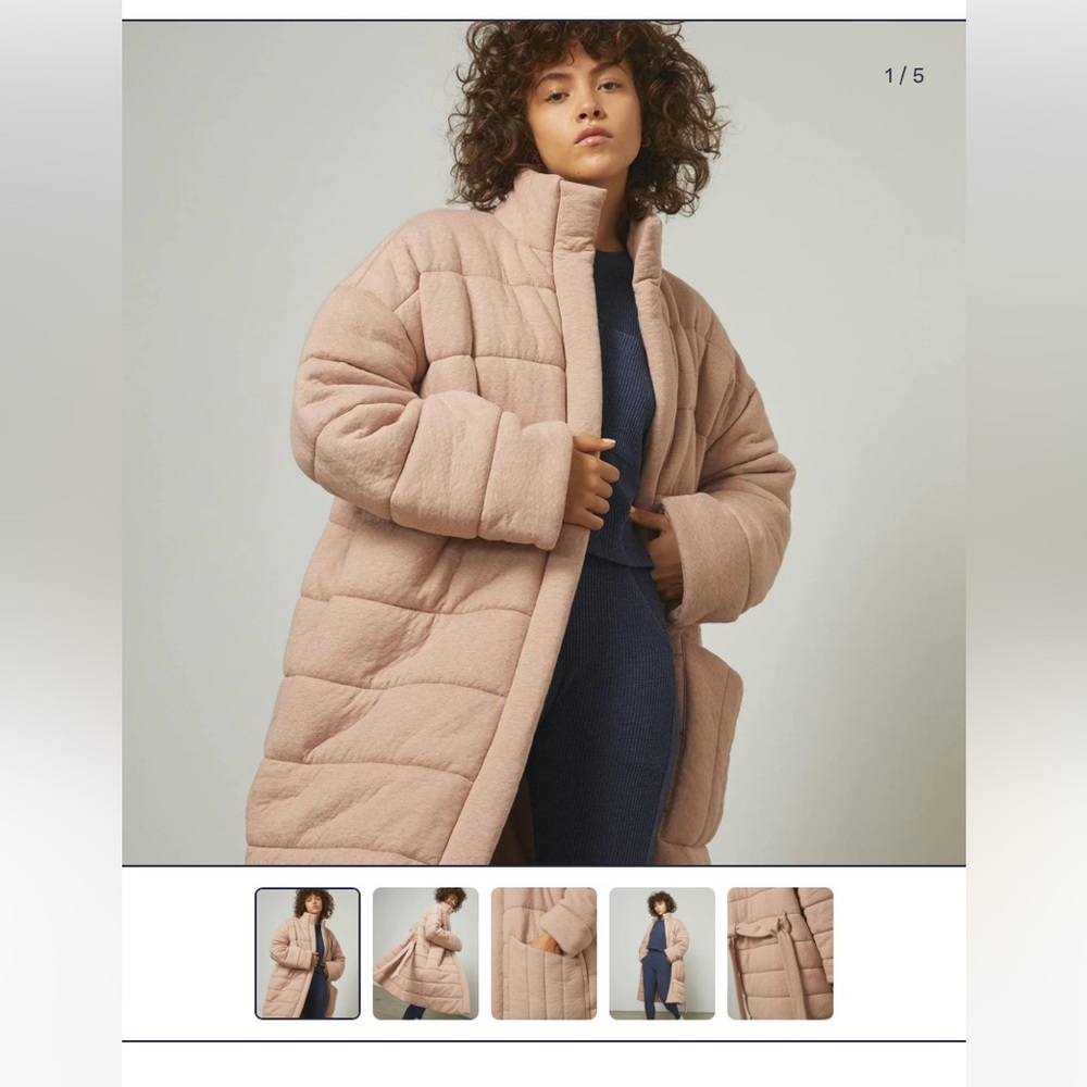 Lunya restore double faced coat/robe